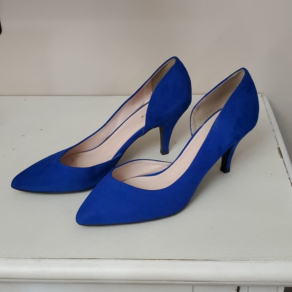 Royal blue Qupid heels size 8.5 FABULOUS